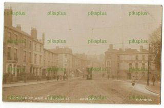 Old Postcard Warwick Road & Hertford Street Coventry Real Photo Vintage 1905 - 10