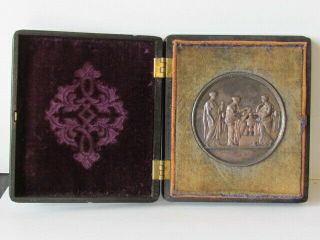 1869 Ohio State Board Of Agriculture County Fair Medal Award In Thermo Case