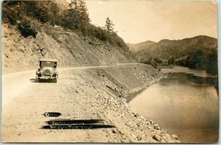 Vintage Umpqua River,  Oregon Rppc Photo Postcard Pacific Highway Scene C1920s