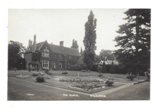 Vintage Rp Postcard The Manor,  Wilburton Cambridgeshire.  Pmk Ely 1927 To W.  Denny