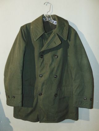 Wwii Vintage U.  S.  Army Mackinaw Jacket,  Size 38,  Ww2,  Jeep Coat