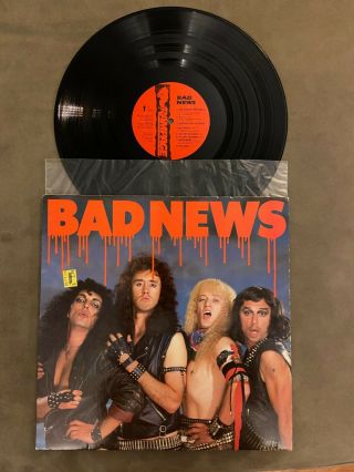 Bad News British Movie Sound Track Record Album Vintage Heavy Metal Lp Record