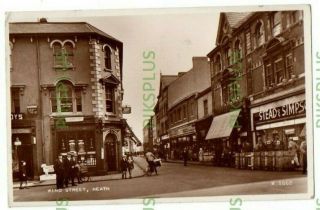Old Postcard Wind Street Neath Shops Glamorgan South Wales Real Photo 1957