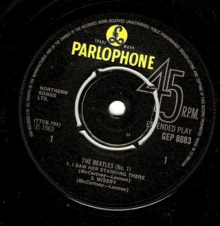 THE BEATLES The Beatles No.  1 EP Vinyl Record Single 7 Inch Parlophone Rock Pop 2