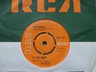 Elvis Presley - If I Can Dream / Memories - Rca 1795 Low Buy It Now - Ex - 45