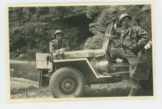 Ww2 Photograph 1945 France Germany Remagen Pottenstein Ss Cave Entrance Photo