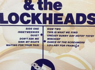 Ian Dury & The Blockheads Do It Yourself LP Album Vinyl 940812 Rock Punk 70’s 3