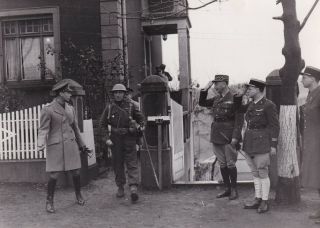 Press Photo Ww2 Bef King George Brig Hq Kedange Maginot Line Dec 1939