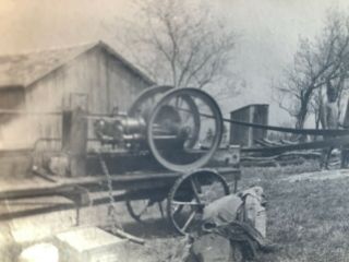 Postcard Unknown Sideshaft Gas Engine Hit Miss Old Farm Antique. 2