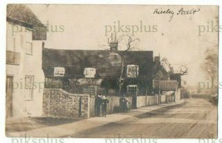 Old Postcard The Swan Inn Riseley Street Bedfordshire Real Photo 1907