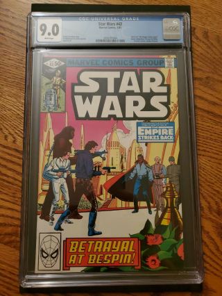 Star Wars 43 (marvel 1/1981) Cgc 9.  0 White Pages