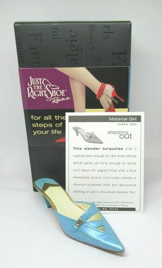 Just The Right Shoe Material Girl 2002 By Raine Willitts Designs W/box
