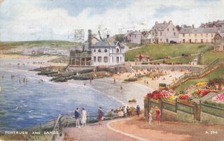 Rare Vintage Postcard,  Portrush & Sands,  Antrim Northern Ireland (apr 1942).