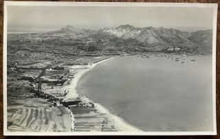 Vintage Rppc View Of Area Around Kai Tak Hong Kong Before Building Of Airport