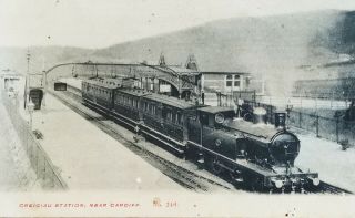 Craigiau Station Nr Cardiff Vintage Postcard