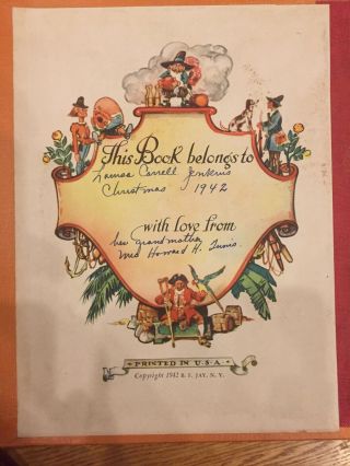 TONY SARG ' S TREASURE BOOK - Rip Van Winkle - Alice - Treasure Island 1942 3