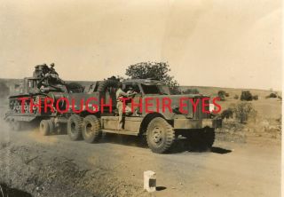 Dvd Scans Britsh Soldier Ww2 Photo Album Diamond T Tank Transporters Tanks India