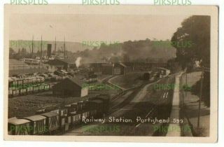 Old Postcard Railway Station Portishead Docks Bristol / Somerset Real Photo