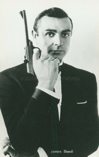 James Bond Sean Connery 1960s Vintage Postcard Carte Postale Photo