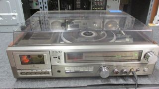 Vintage Sony Hmk - 211 Stereo System Am/fm Cassette Deck Turntable Combo