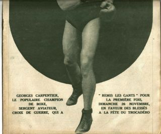 WW1,  J ' AI VU 1916,  Boxeur Georges Carpentier.  16 Pages.  Nombreuses Photos. 2