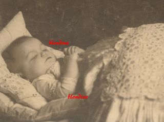 Cab: Post Mortem,  Deceased Little Child,  Folded Hands; Czech Republic,  C.  1910