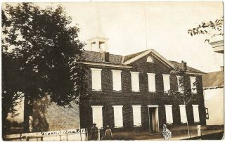 Rppc Real Photo Postcard Of The Old Public School House Bethel,  Pa.  Berks Co.