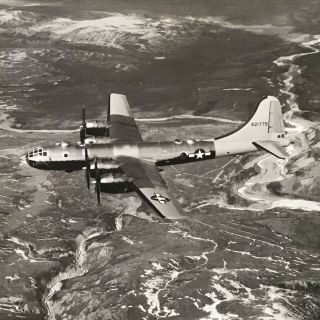 Photo Us Army Air Corp B 29 Bomber Photo Ww 2 8x10” Official Alaska