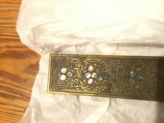 Tiffany Studios Blotter Ends —in Abalone and Rocker Blotter - antique 3