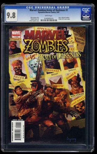 Marvel Zombies/army Of Darkness 1 Cgc Nm/m 9.  8 White Pages