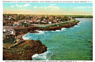 Old Postcard Dominican Republic - Santo Domingo,  Panorama De La Ciudad