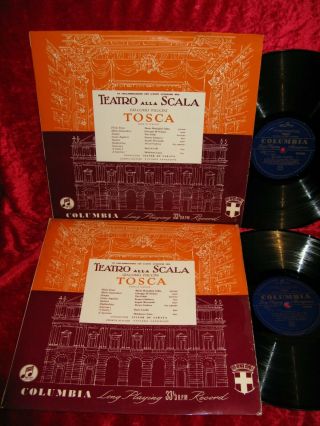 Uk Nm 2lp Columbia 33cx 1094/95 B/g Mono Puccini Tosca Maria Callas La Scala Vic
