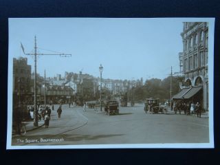 Dorset Bournemouth The Square & The Empress Hotel - Old Rp Postcard