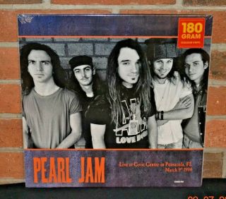 Pearl Jam - Live At Civic Center 1994,  Ltd Import 180g 2lp Color Vinyl Gatefold