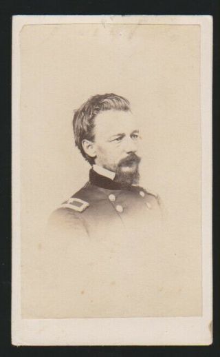 Union Major General Henry Slocum Cdv Carte De Visite Gettysburg Civil War