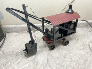 Vintage Buddy L Pressed Steel Steam Shovel Construction Toy