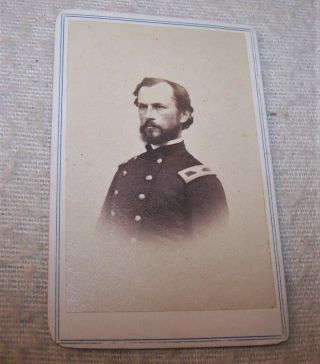 Scarce Civil War Cdv Photo - General Manning Ferguson Force - 20th Ohio Inf.