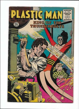 Plastic Man 61 [1956 Vg - Fn] " King Of The Thunderbolts "