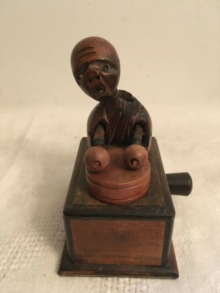 Vintage Kobe Doll Mechanical Toy Hand Carved Drummer 7 Of 11