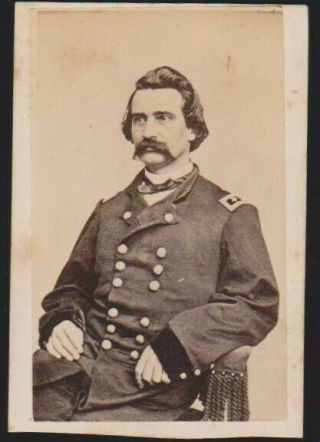 Union Major General John A Logan Cdv Carte De Visite Civil War