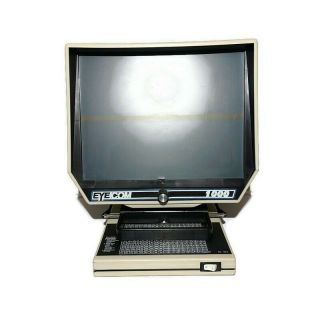 Eyecom 1000 - Vintage Microfiche Microslide Reader Viewer - - Ultra Rare