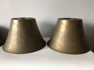 Vintage Chinese Bronze Lamp Shades - Philip & Kelvin Laverne Modern Antique