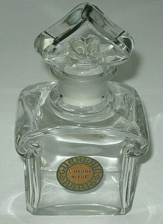 Vintage Guerlain Glass Baccarat Perfume Bottle L 