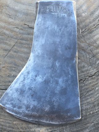 Vintage Plumb National Pattern Axe Head,  Early Version,  Patent Applied For