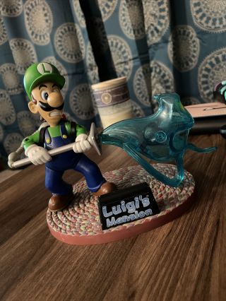 Luigi’s Mansion Nintendo Power Joyride Studios Gamecube Luigi Figure Vintage
