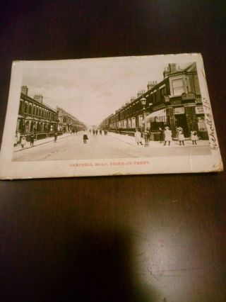 Old Postcard Campbell Road Stoke - On - Trent Rp