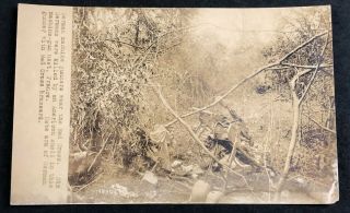 Ww1 Dead German Machine Gunners Us Army Signal Corps Orig Photo Rppc Postcard