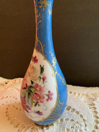 19th Century Sevres of France Porcelain Vase Hand Painted by David Monnier 4