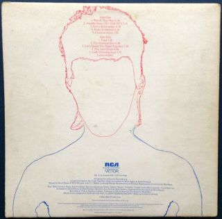 DAVID BOWIE LP: ALLADIN SANE : Orange Label : Fan Club Insert :1973 : - 2