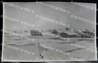 Ww2 Italy - Foggia - Raf Airfields - Trucks & Tents In The Snow - Photo 11 By 7cm